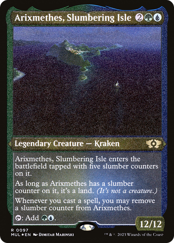 {R} Arixmethes, Slumbering Isle (Foil Etched) [Multiverse Legends][MUL 097]