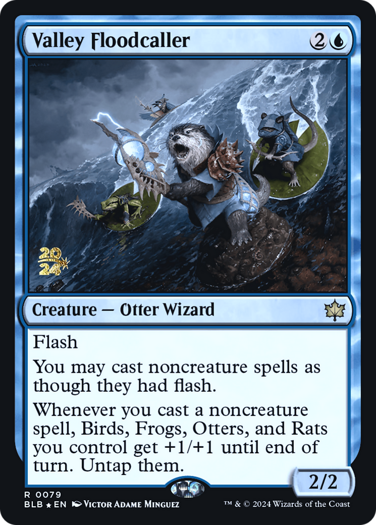 {@R} Valley Floodcaller [Bloomburrow Prerelease Promos][PR BLB 079]