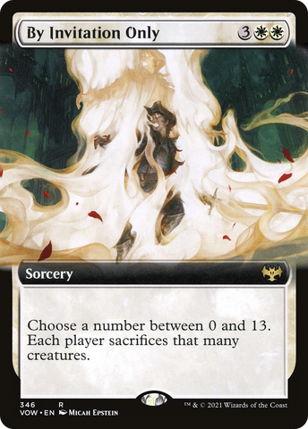 {R} By Invitation Only (Extended Art) [Innistrad: Crimson Vow][VOW 346]