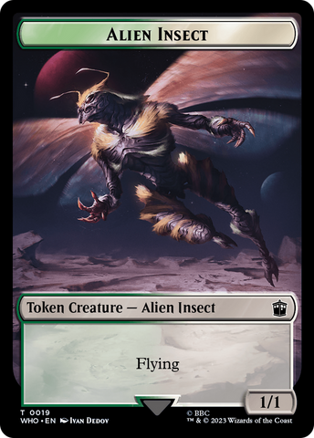 {T} Alien Insect Token [Doctor Who Tokens][TWHO 019]