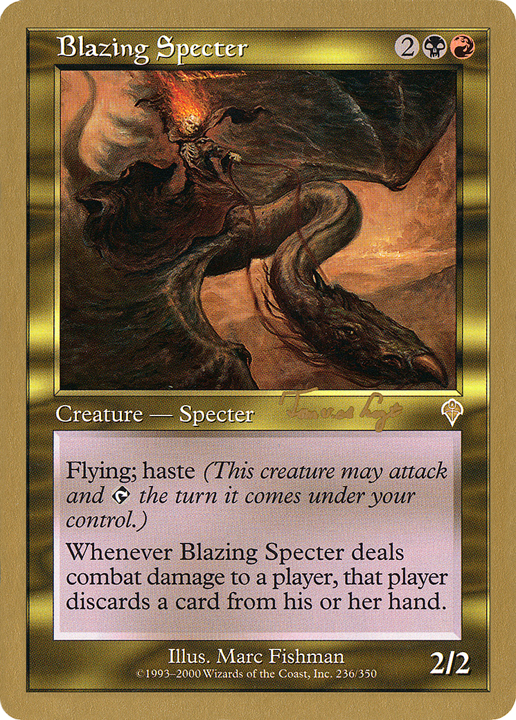 {R} Blazing Specter (Tom van de Logt) [World Championship Decks 2001][GB WC01 TVDL236]
