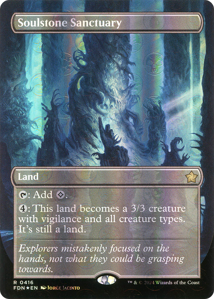 {@R} Soulstone Sanctuary (Borderless) (Mana Foil) [Foundations][FDN 416]
