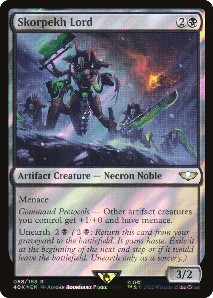 {R} Skorpekh Lord (Surge Foil) [Universes Beyond: Warhammer 40,000][SF 40K 058]