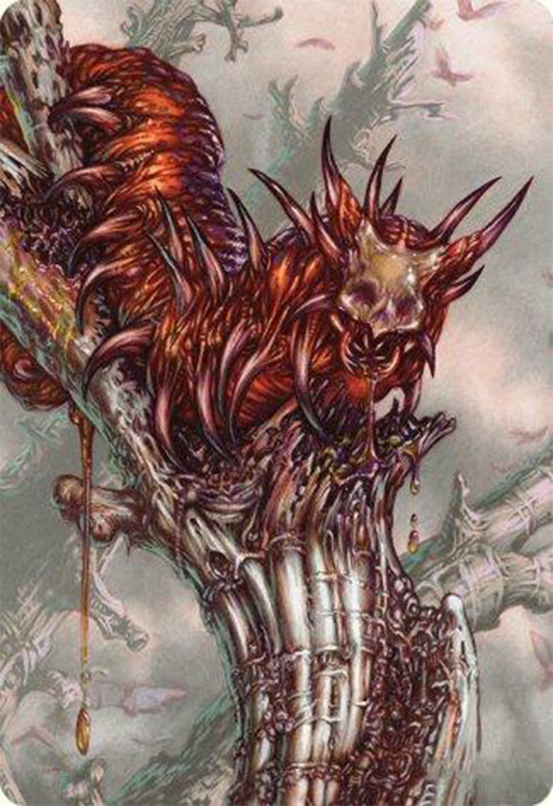 {A} Grist, Voracious Larva Art Card [Modern Horizons 3 Art Series][AMH3 053]