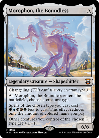 {R} Morophon, the Boundless (Ripple Foil) [Modern Horizons 3 Commander][RPF M3C 157]