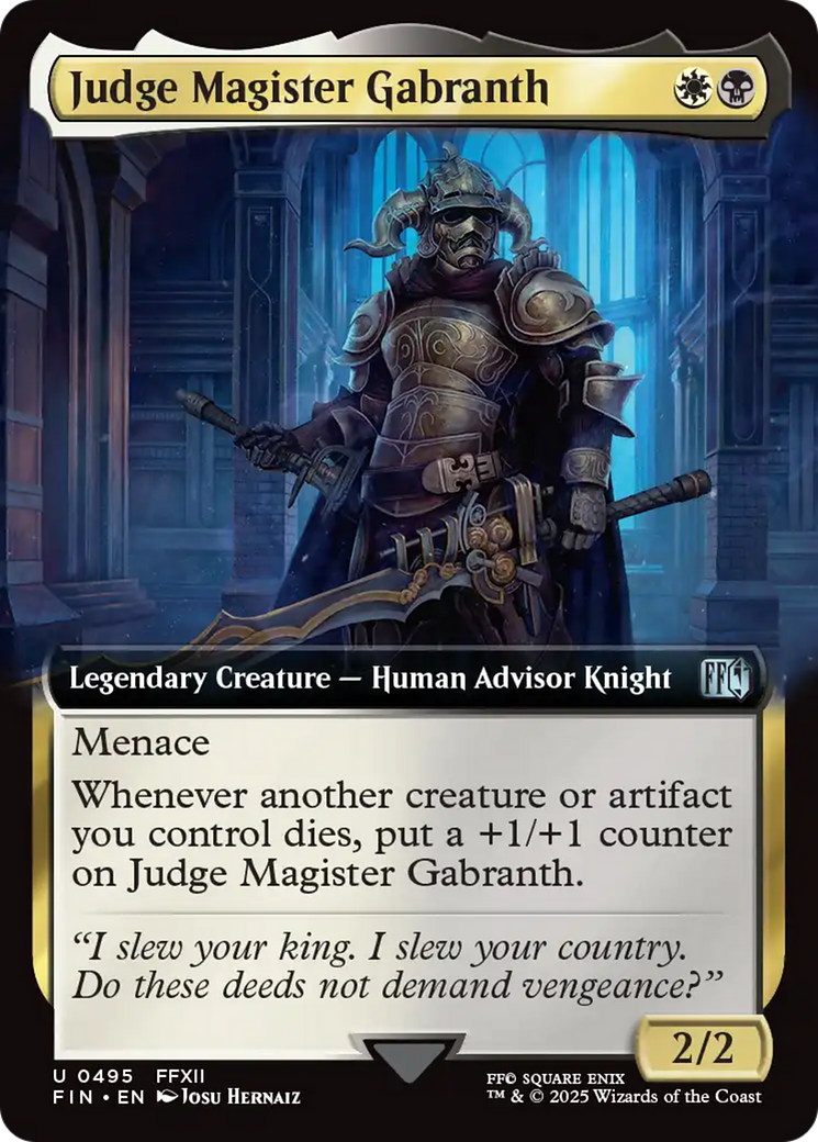 {@C} Judge Magister Gabranth (Extended Art) [FINAL FANTASY][FIN 495]