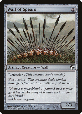 {C} Wall of Spears [Duels of the Planeswalkers][DPA 096]