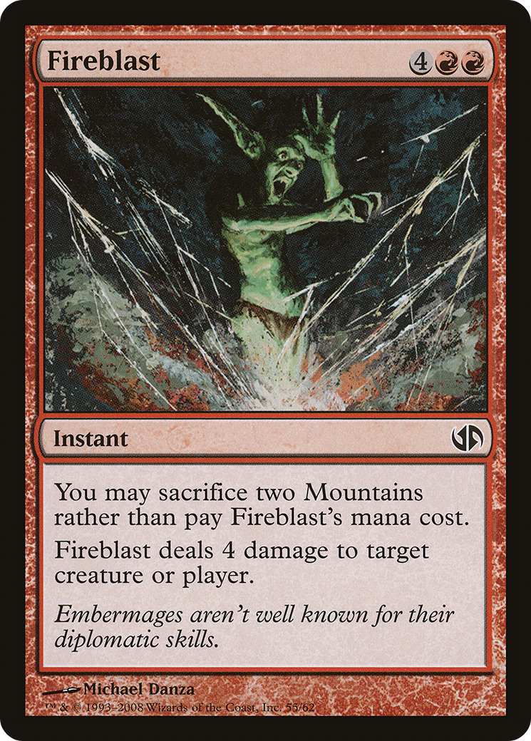 {C} Fireblast [Duel Decks: Jace vs. Chandra][DDB 055]