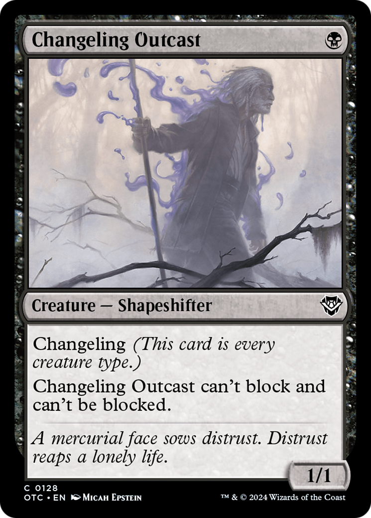 {C} Changeling Outcast [Outlaws of Thunder Junction Commander][OTC 128]
