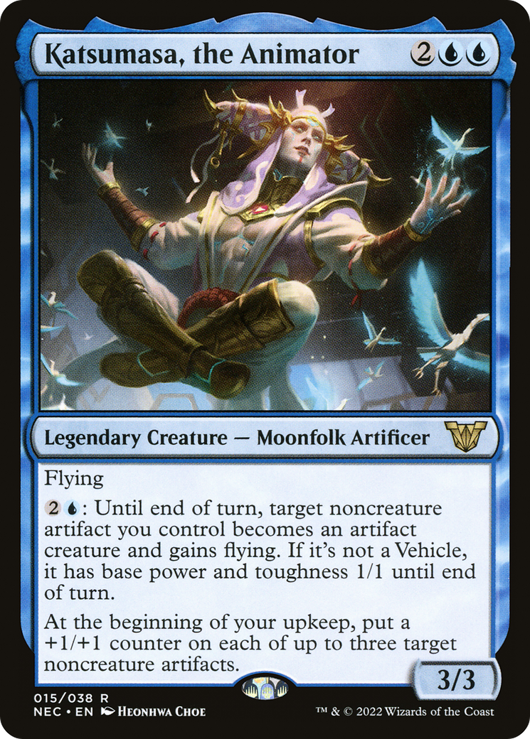 {R} Katsumasa, the Animator [Kamigawa: Neon Dynasty Commander][NEC 015]