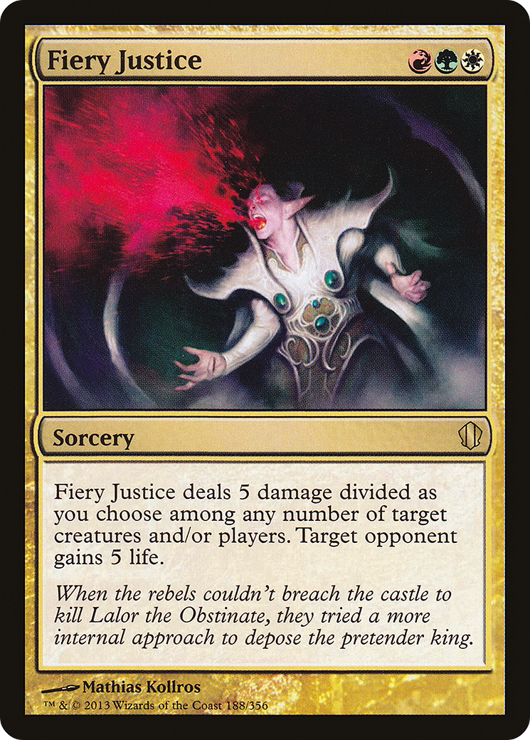 {R} Fiery Justice [Commander 2013][C13 188]