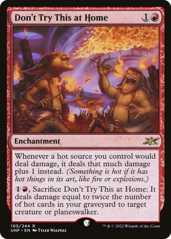 {R} Don't Try This at Home [Unfinity][UNF 105]