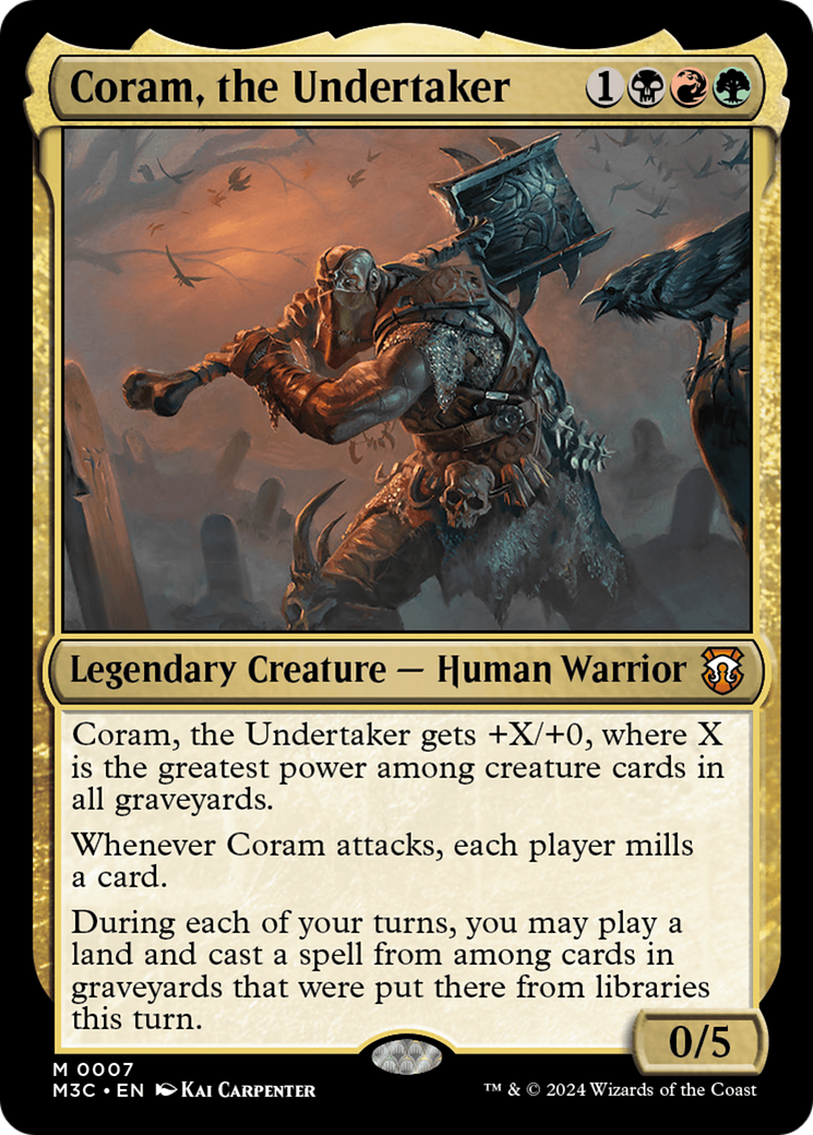{R} Coram, the Undertaker [Modern Horizons 3 Commander][M3C 007]