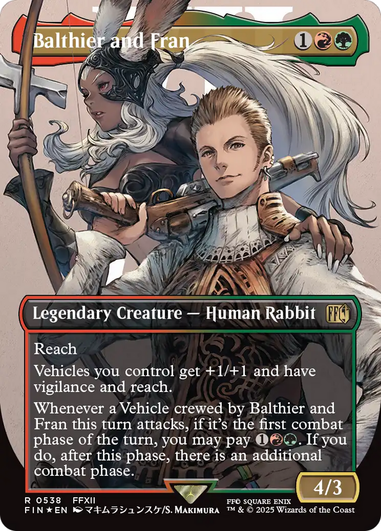 {@R} Balthier and Fran (Borderless) (Surge Foil) [FINAL FANTASY][FIN 538]