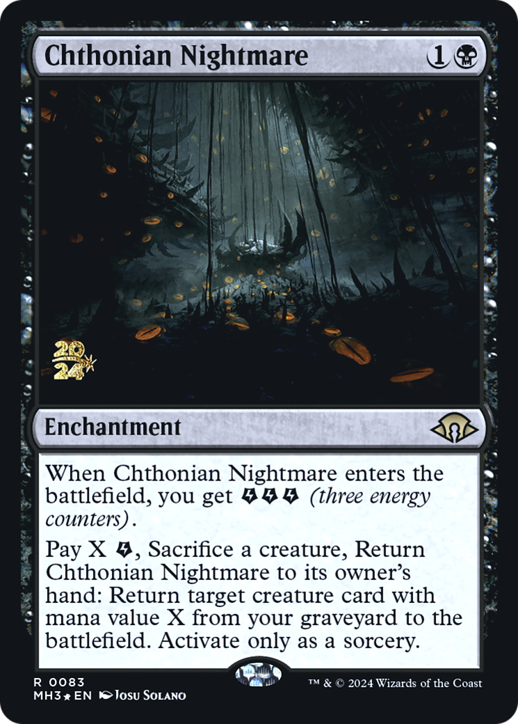 {R} Chthonian Nightmare [Modern Horizons 3 Prerelese Promos][PR PMH3 083]