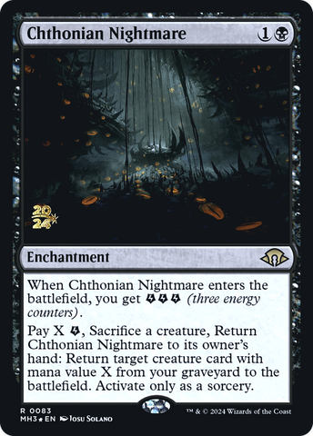 {R} Chthonian Nightmare [Modern Horizons 3 Prerelese Promos][PR PMH3 083]