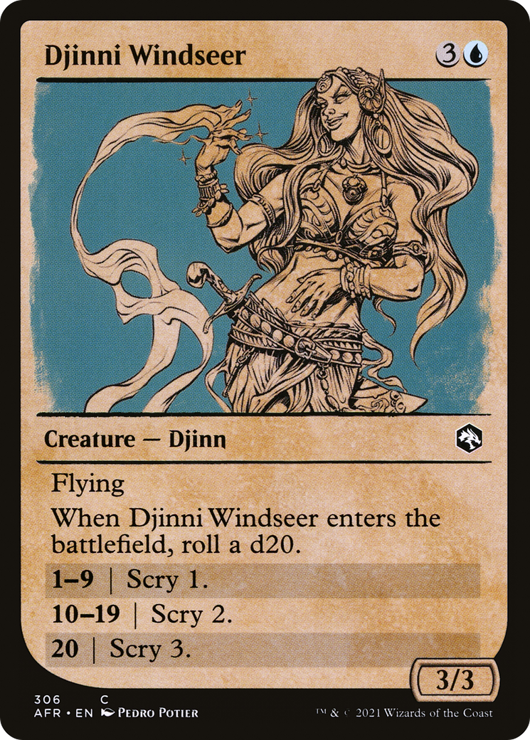 {C} Djinni Windseer (Showcase) [Dungeons & Dragons: Adventures in the Forgotten Realms][AFR 306]