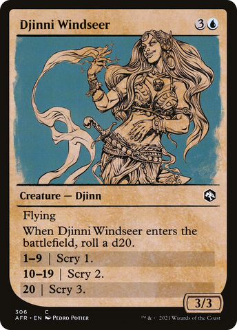 {C} Djinni Windseer (Showcase) [Dungeons & Dragons: Adventures in the Forgotten Realms][AFR 306]