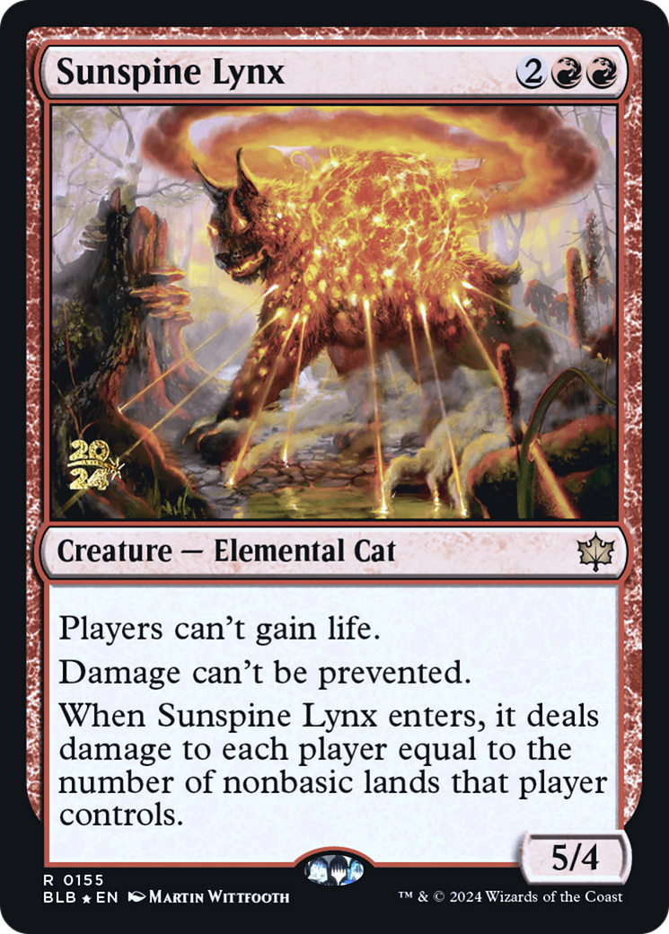{@R} Sunspine Lynx [Bloomburrow Prerelease Promos][PR BLB 155]