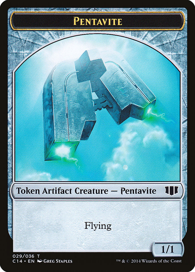 {T} Myr // Pentavite Double-sided Token [Commander 2014 Tokens][TC14 028]