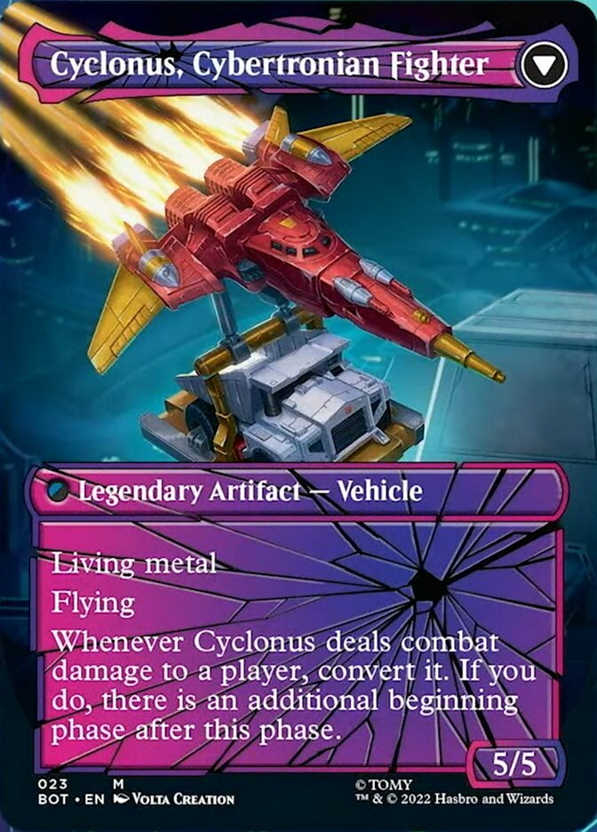 {R} Cyclonus, the Saboteur // Cyclonus, Cybertronian Fighter (Shattered Glass) [Transformers][BOT 023]
