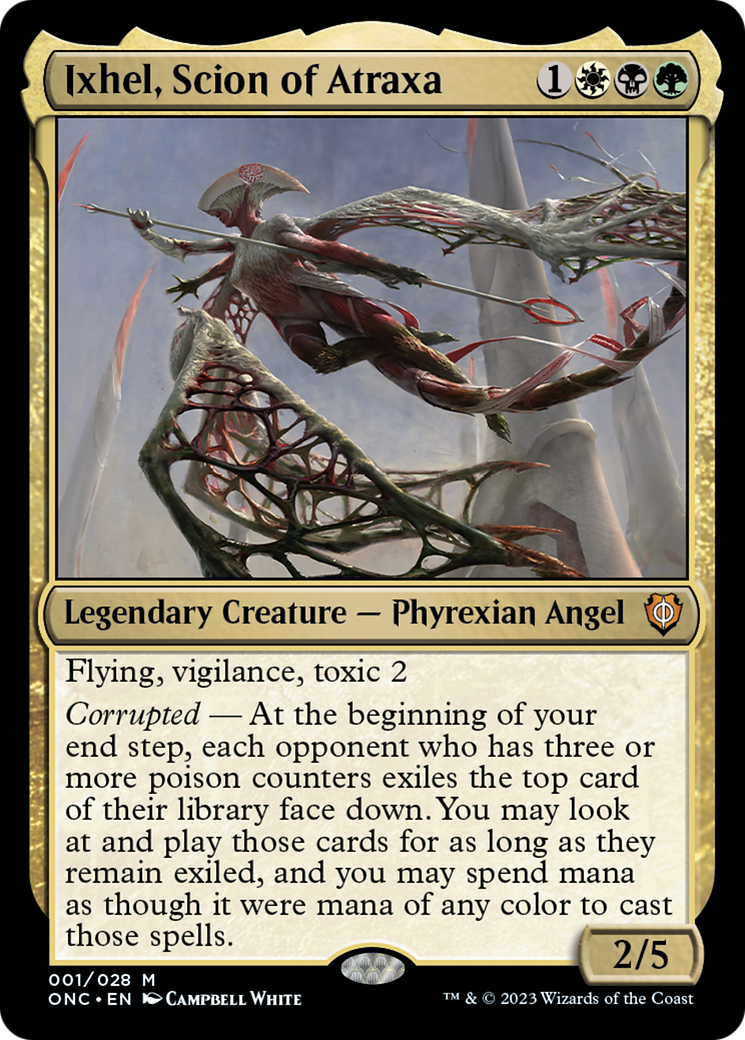 {R} Ixhel, Scion of Atraxa [Phyrexia: All Will Be One Commander][ONC 001]