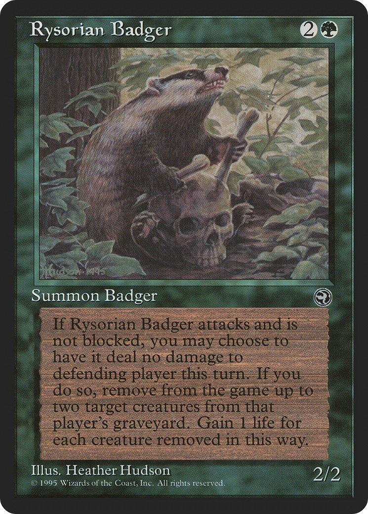 {R} Rysorian Badger [Homelands][HML 096]
