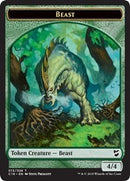 {T} Beast (013) // Plant Double-sided Token [Commander 2018 Tokens][TC18 003]