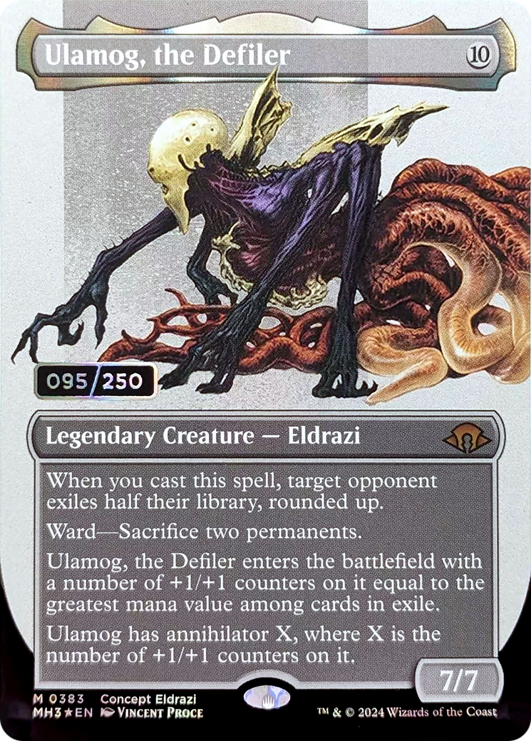{R} Ulamog, the Defiler (Borderless) (Serialized) [Modern Horizons 3][SR MH3 383]