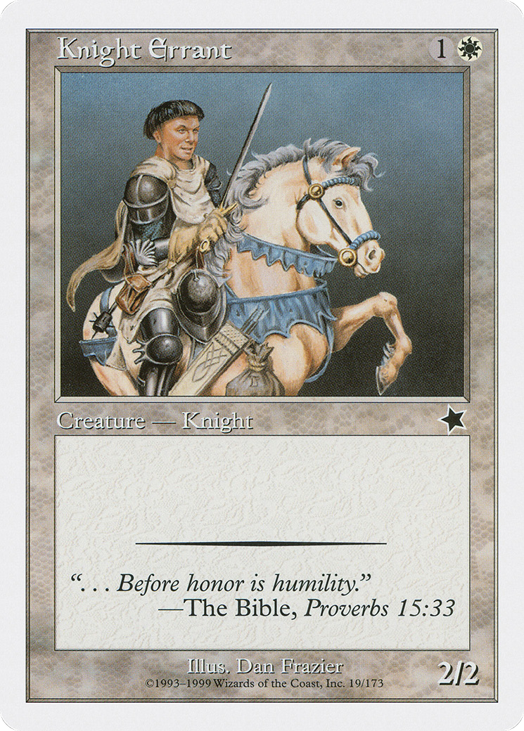 {C} Knight Errant [Starter 1999][S99 019]