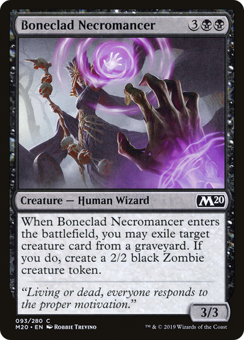 {C} Boneclad Necromancer [Core Set 2020][M20 093]