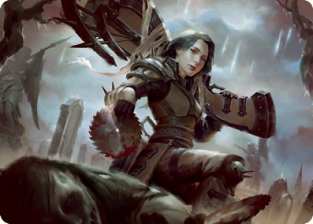 {A} Sawblade Slinger Art Card [Innistrad: Crimson Vow Art Series][AVOW 054]