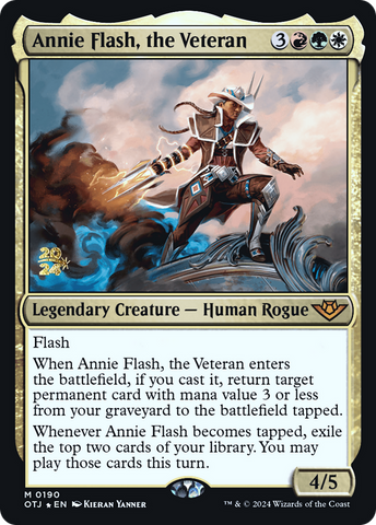 {@R} Annie Flash, the Veteran [Outlaws of Thunder Junction Prerelease Promos][PR OTJ 190]