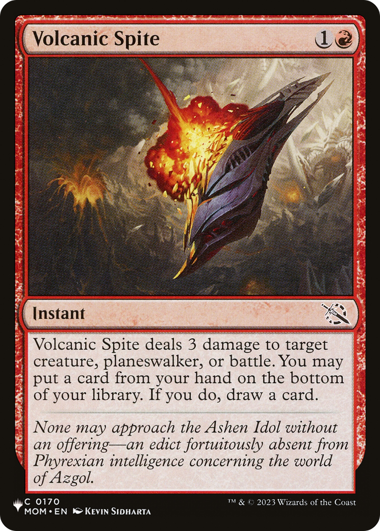 Volcanic Spite [LIST 0170]