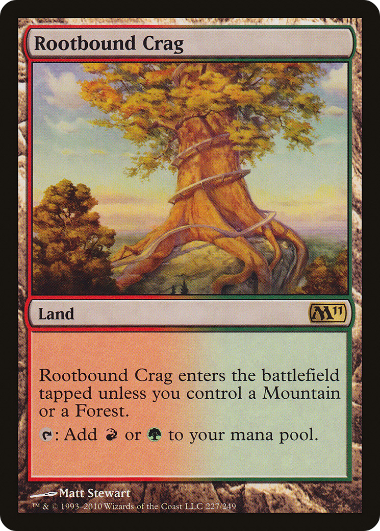 {R} Rootbound Crag [Magic 2011][M11 227] - Misty Mountain Games