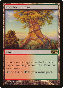 {R} Rootbound Crag [Magic 2011][M11 227] - Misty Mountain Games