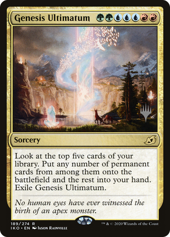 {R} Genesis Ultimatum (Promo Pack) [Ikoria: Lair of Behemoths Promos][PP IKO 189]