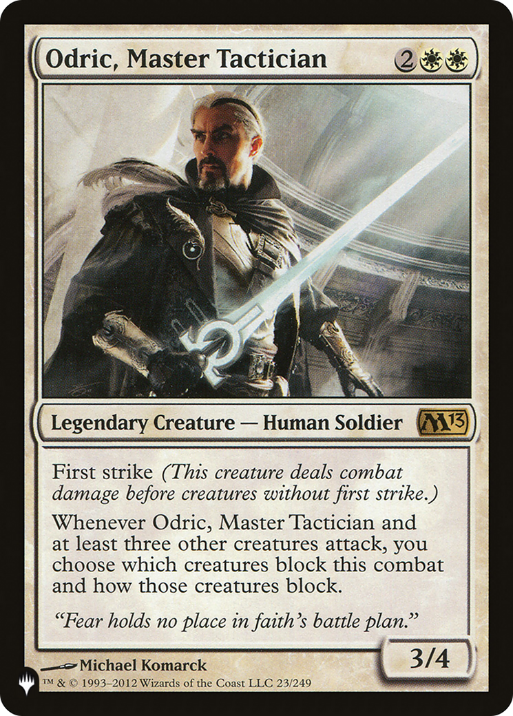 Odric, Master Tactician [LIST M13-23]
