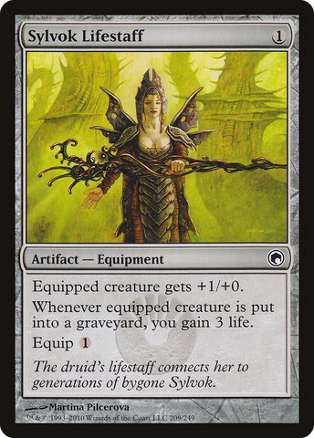 {C} Sylvok Lifestaff [Scars of Mirrodin][SOM 209]