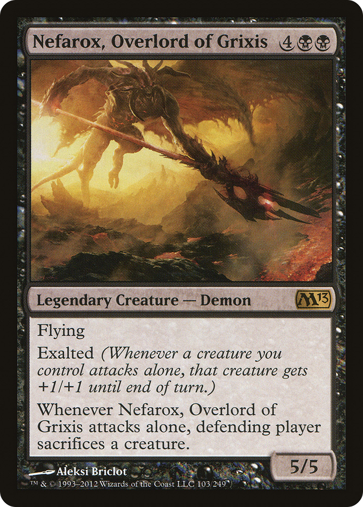{R} Nefarox, Overlord of Grixis [Magic 2013][M13 103]