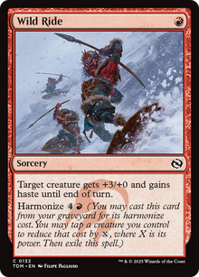 {@C} Wild Ride [Tarkir: Dragonstorm][TDM 132]