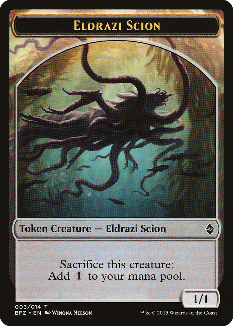 {T} Eldrazi Scion Token (003/014) [Battle for Zendikar Tokens][TBFZ 003]