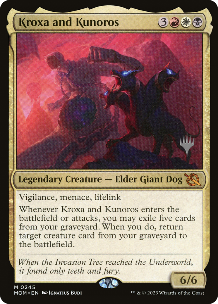 {R} Kroxa and Kunoros (Promo Pack) [March of the Machine Promos][PP MOM 245]