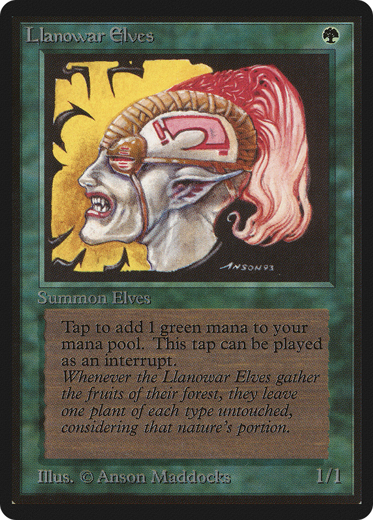 {C} Llanowar Elves [Beta Edition][LEB 211]