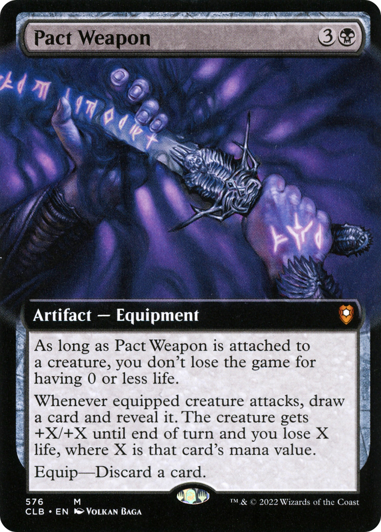 {R} Pact Weapon (Extended Art) [Commander Legends: Battle for Baldur's Gate][CLB 576]