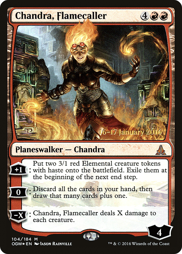 {R} Chandra, Flamecaller [Oath of the Gatewatch Prerelease Promos][PR OGW 104]