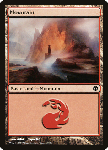 {B}[DDL 038] Mountain (38) [Duel Decks: Heroes vs. Monsters]