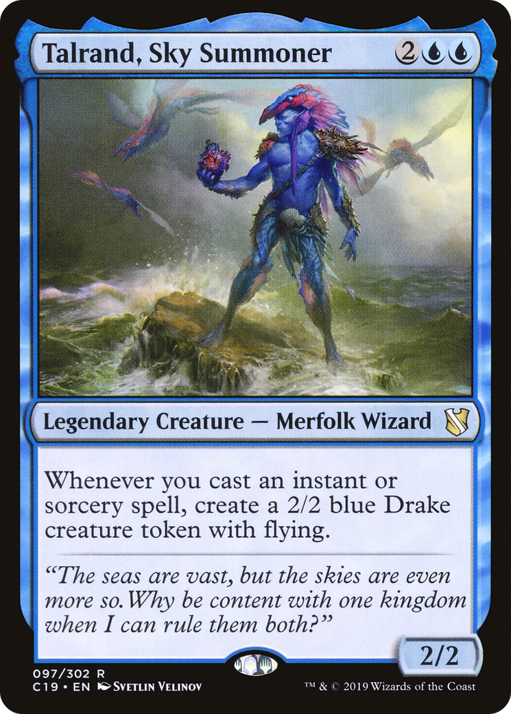 {R} Talrand, Sky Summoner [Commander 2019][C19 097]