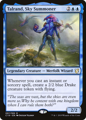 {R} Talrand, Sky Summoner [Commander 2019][C19 097]