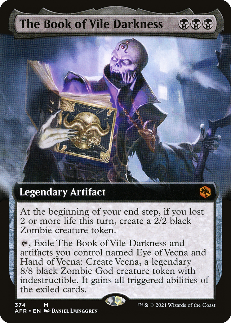 {R} The Book of Vile Darkness (Extended Art) [Dungeons & Dragons: Adventures in the Forgotten Realms][AFR 374]